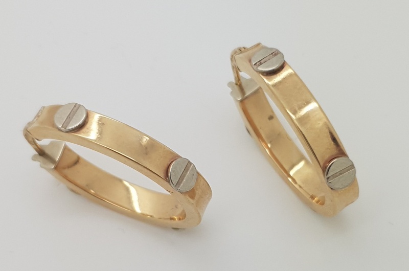 Cartier multi Mixed Gold and Diamond Trinity Stud Earrings | Harrods UK |  Large diamond stud earrings, Stud earrings, Diamond earrings studs