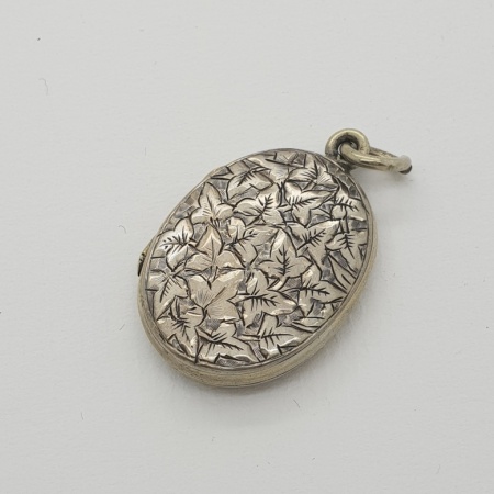 Silver Engraved Locket