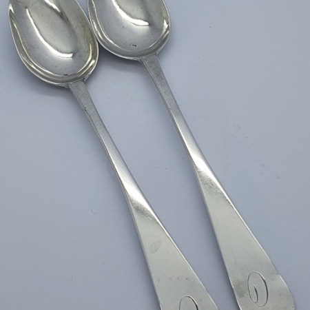 Pair Scottish Provincial Silver Spoons