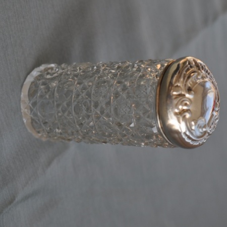 Silver topped Dressing Table Dish