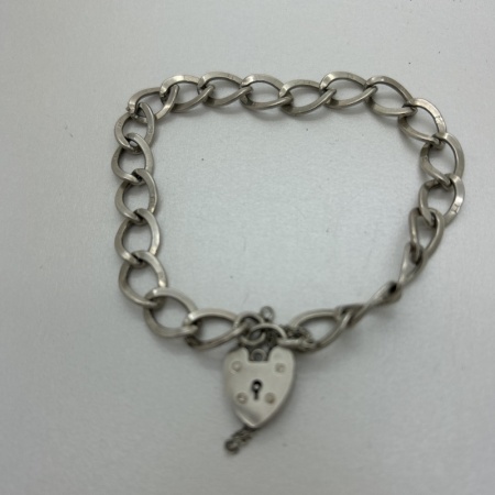 Padlock Silver Bracelet 