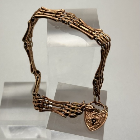 Victorian 9ct Rose Gold Gate 